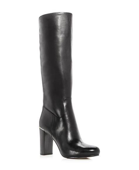 michael kors leather duck boots|Michael Kors boots high heel.